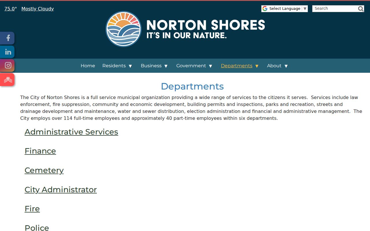 Norton Shores criminal records and Police Department services