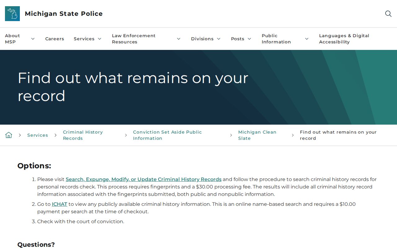 Michigan Clean Slate review for Muskegon County criminal records